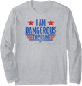 Top Gun I Am Dangerous Logo Action Movie Long Sleeve Apparel Premium Print