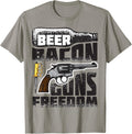 Cute Remarkable Beer Bacon Guns Freedom Usa Gift Apparel Everyday Wear