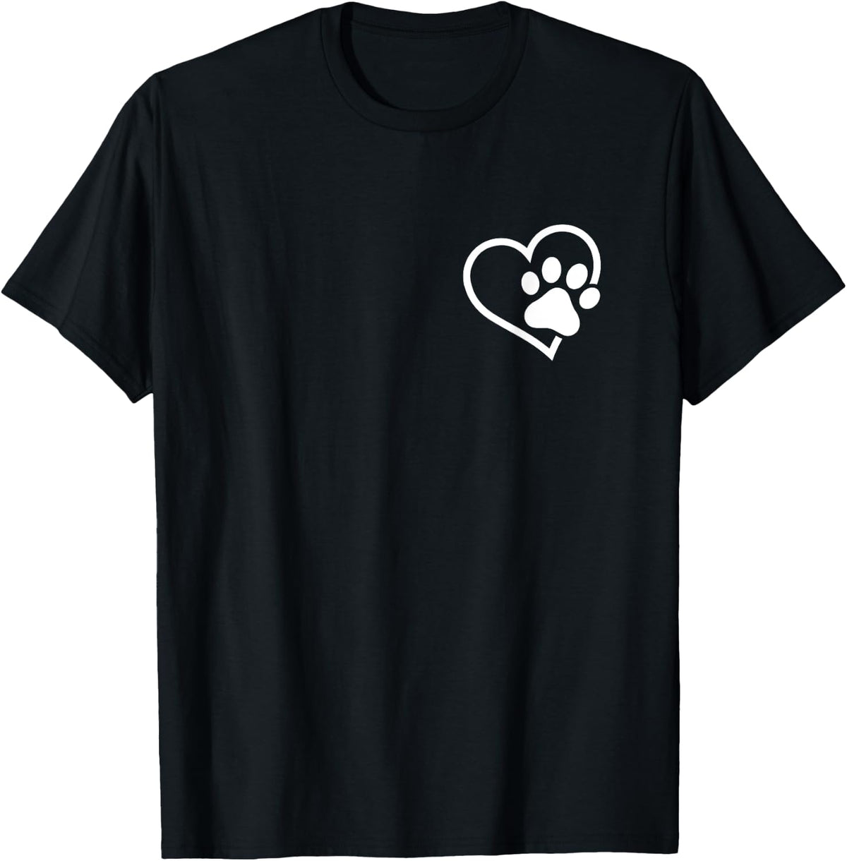 Dog Paw Heart for Cat or Lovers Shirt 273