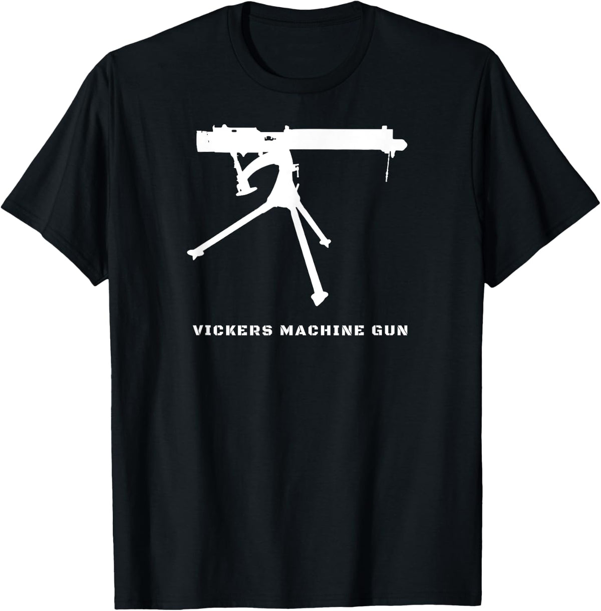 Vickers Machine Gun Tshirt Gift Ww1 First World War Tee T Shirt Clean Design