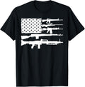Us Flag Pro Gun Right 2nd Amendment Rifle Sniper Machine Apparel Minimal Style