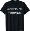Funny Bullet Anatomy Of A Pew Gun Weapon Owner Apparel Clean Design