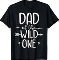 Wild One Dad Funny 1st Birthday Safari Gift Shirt 126