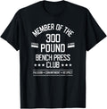 Bench Press 300 Pound Club Strong Powerlifter Shirt 234