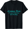 Proud Packing Momma Shooting Shirts For Women Gun T Shirt Minimal Style
