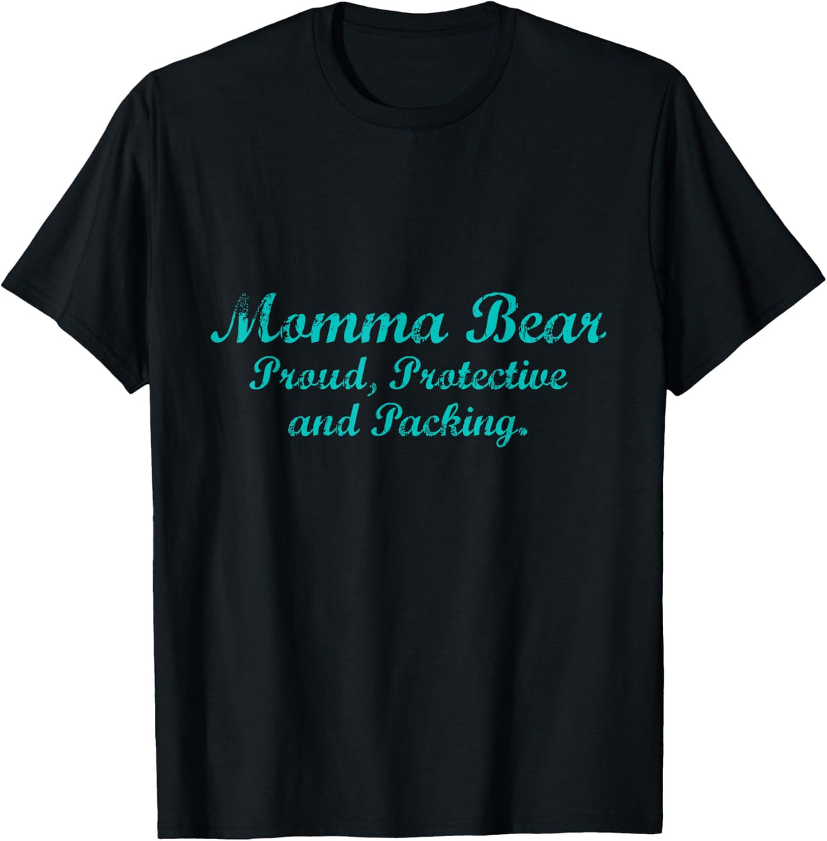 Proud Packing Momma Shooting Shirts For Women Gun T Shirt Minimal Style