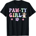 Puppy Patrol Lets Pawty Girl Birthday Party Shirt for Kids 52