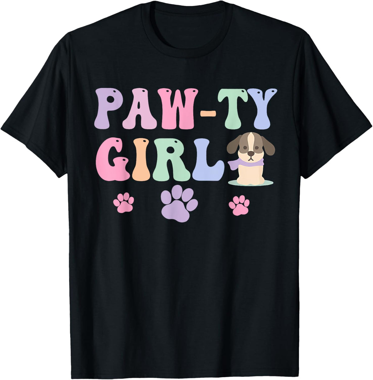 Puppy Patrol Lets Pawty Girl Birthday Party Shirt for Kids 52