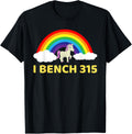 Bench Press 315 Lb Club Bodybuilding Satirical Shirt 208