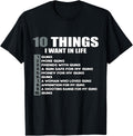 10 Things I Want In My Life Guns Gun Lover Apparel Premium Print