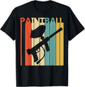 Vintage Retro Paintball Gun Shooting Game Apparel Clean Design