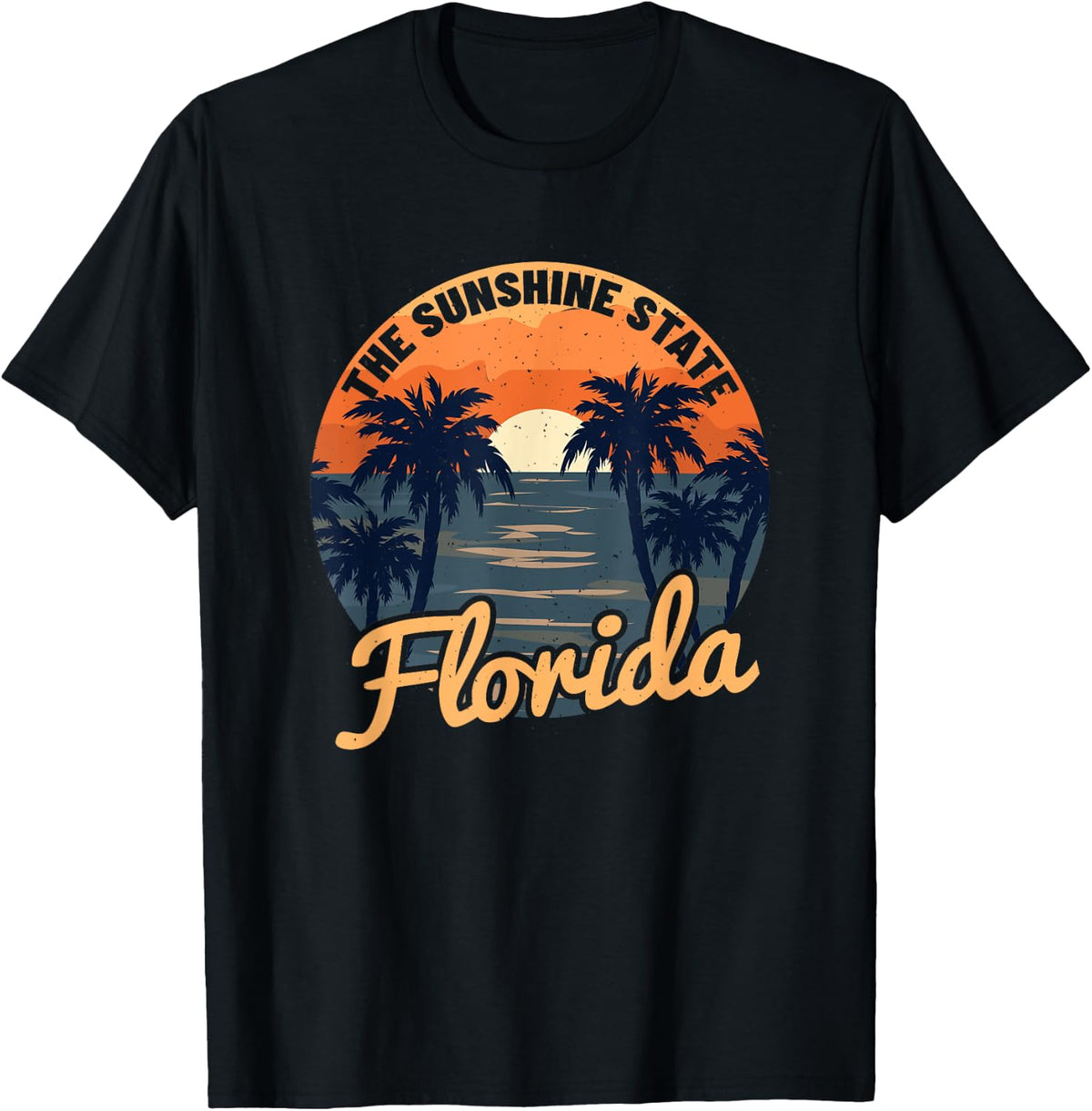 Florida Sunset Throwback Design Classic Shirt 9