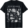 Snubnosed Revolver Belly Gun Vintage Firearm Patent Print Apparel US Trend