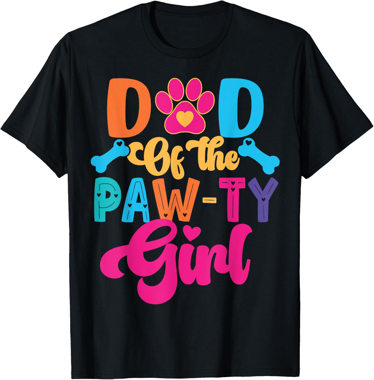 Dog Paw Dad of the Birthday Girl Family Matching Party Shirt 4