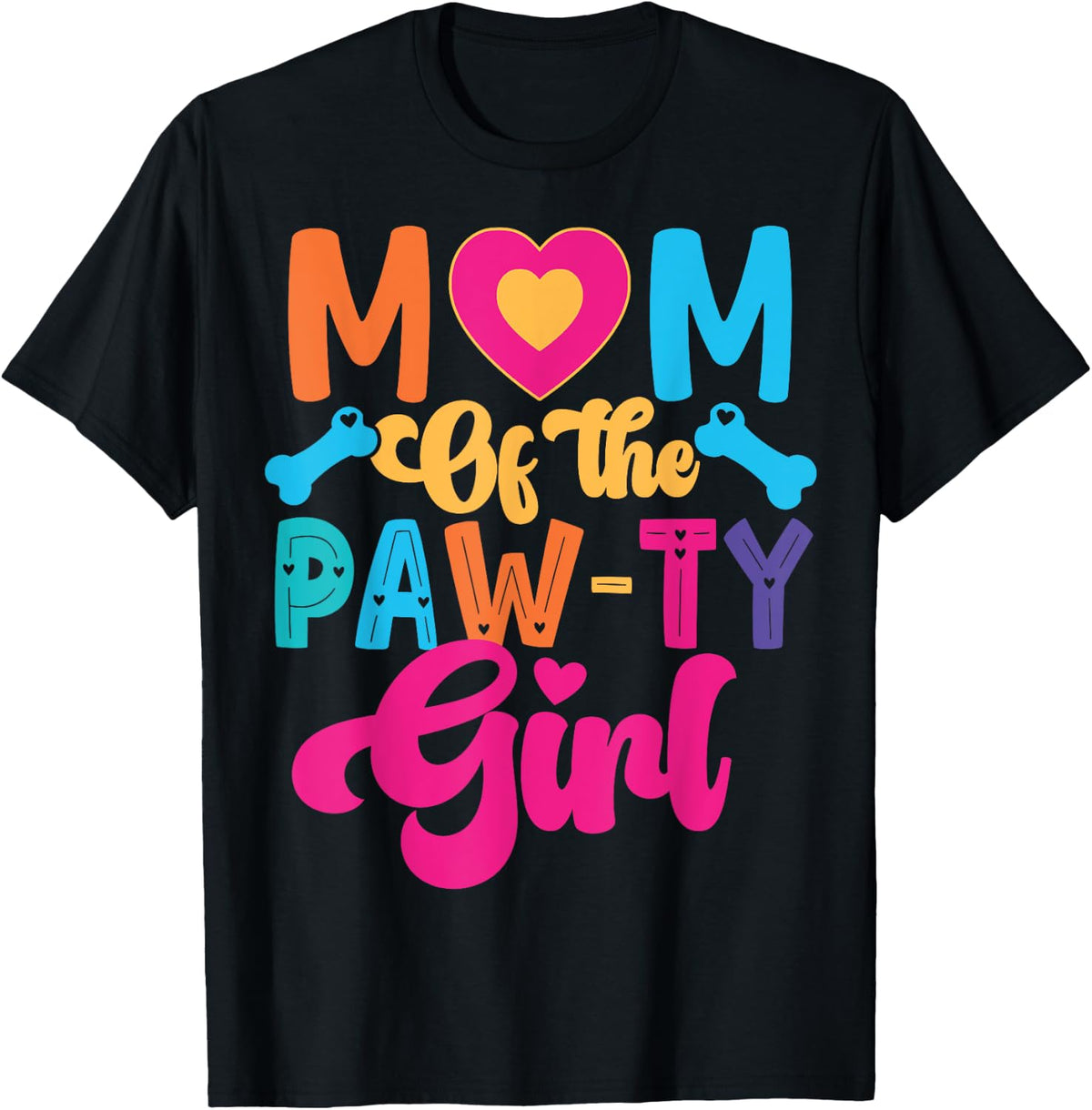 Dog Paw Mom of the Birthday Girl Family Matching Party Shirt 77