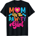 Dog Paw Mom of the Birthday Girl Family Matching Party Shirt 281
