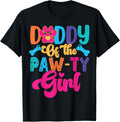 Dog Paw Daddy of the Birthday Girl Family Matching Party Shirt 108