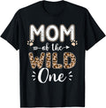 Wild One Mom Birthday Girl Matching Family Party Shirt 299
