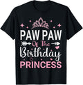 Paw of the Birthday Princess Girls Party Shirt 84
