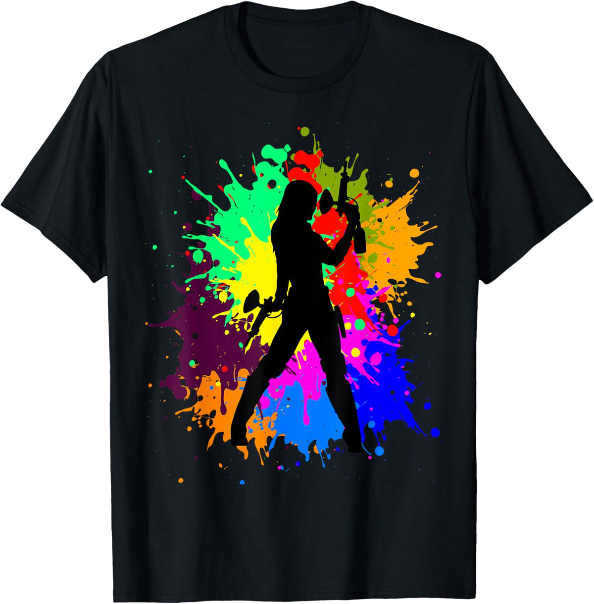 Paintball Woman Paint Shooting Paintballer Air Gun Apparel US Trend