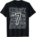 7th Birthday Its My Kids Shirt for Boys Girls 99