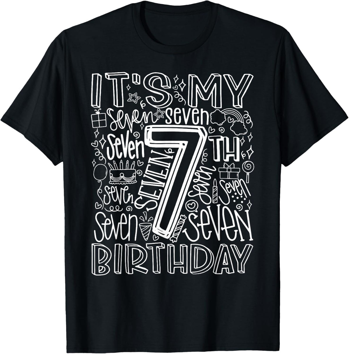 7th Birthday Its My Kids Shirt for Boys Girls 99