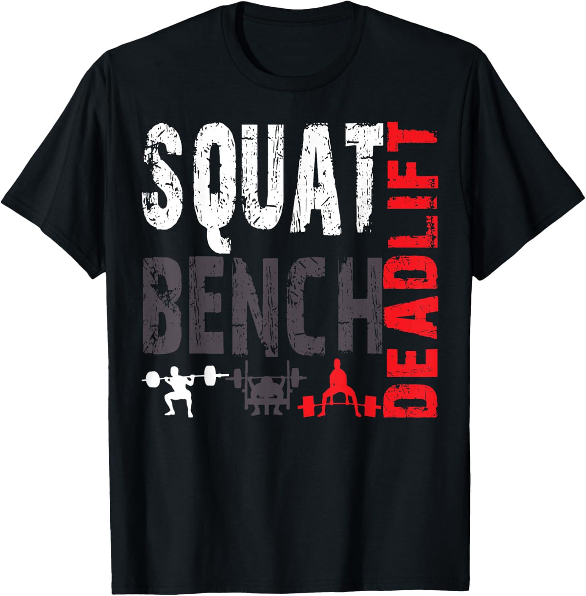 Bench Press Squat Deadlift Powerlifting Weightlifting Shirt 124
