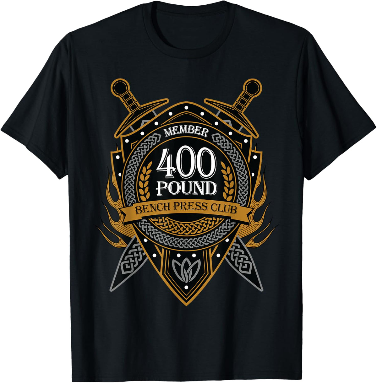 Bench Press 400 Pound Club Celtic Shield Shirt for Men Women 106