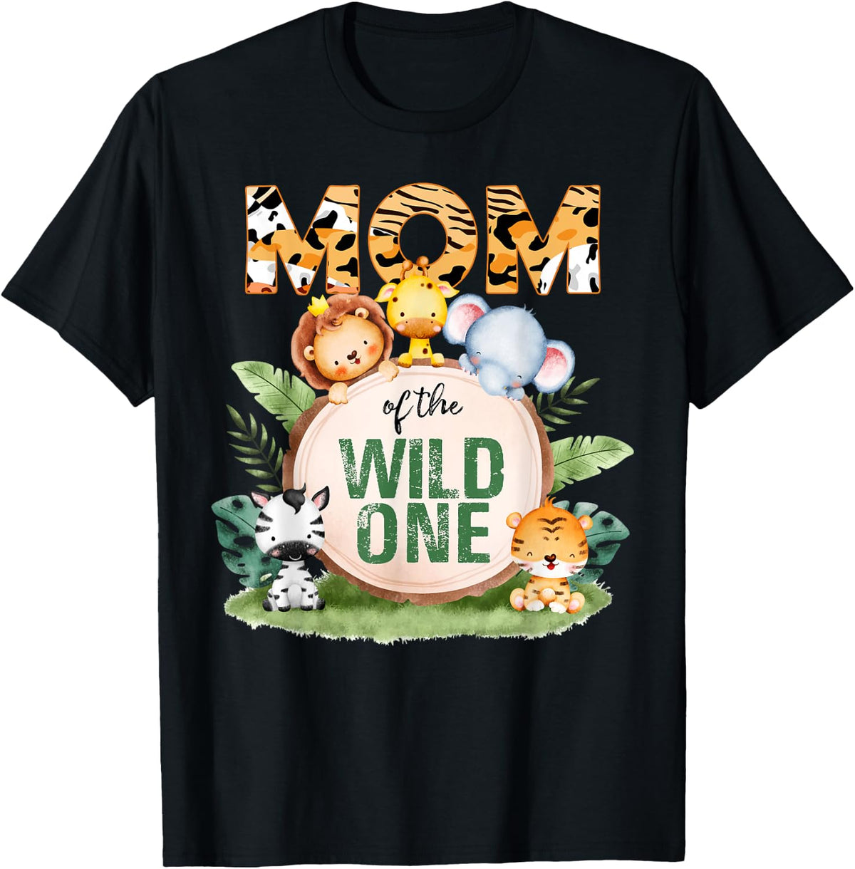 Wild One Mom 1st Birthday Safari Family Matching Shirt 638