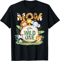 Wild One Mom 1st Birthday Safari Family Matching Shirt 194