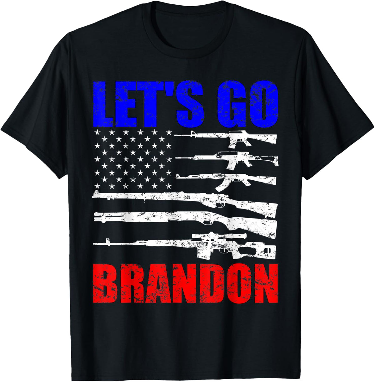 Let S Go Brandon Gun Flag Anti Liberal T Shirt T Shirt Minimal Style
