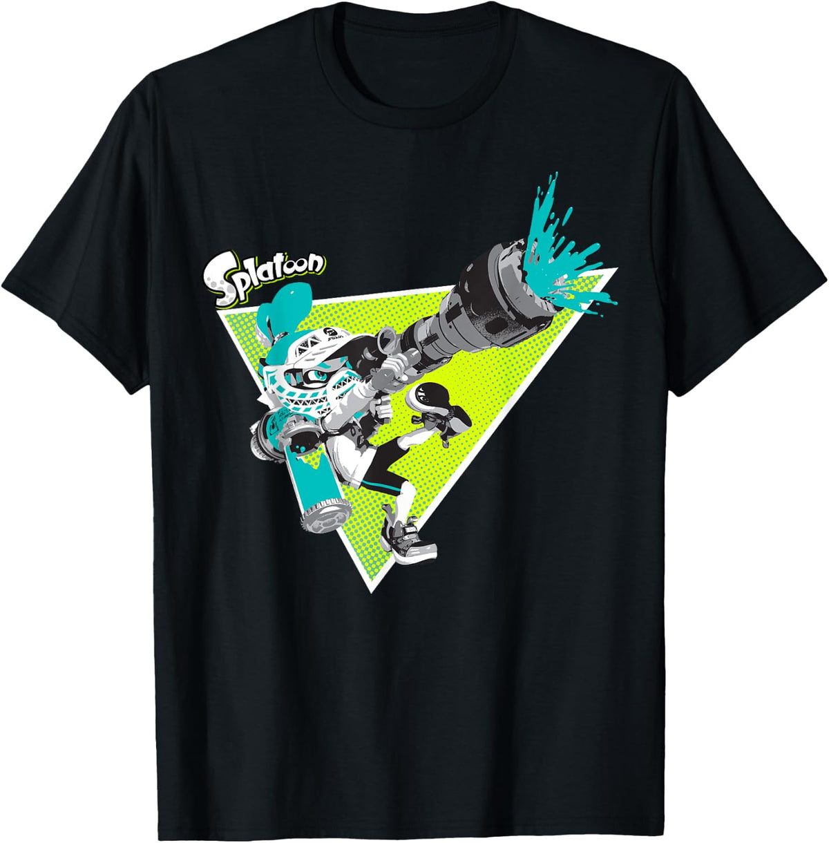 Splatoon Green Inkling Splat Gun Graphic T Shirt T Shirt Premium Print