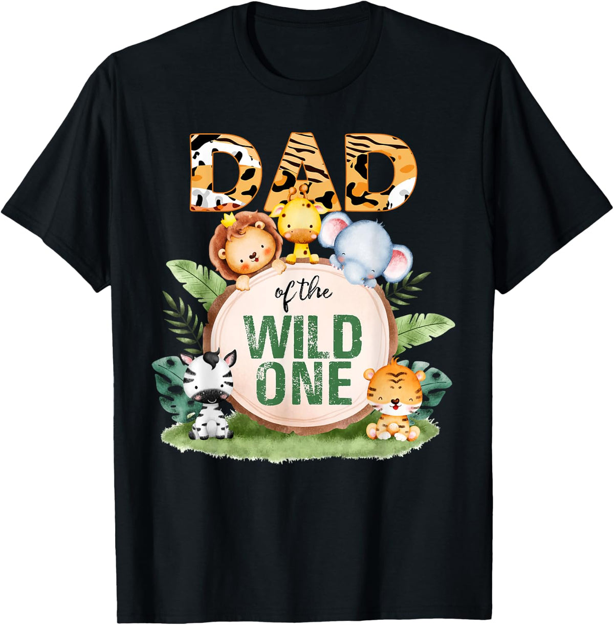 Wild One Dad 1st Birthday Safari Family Matching Shirt 1097