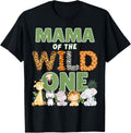 Wild One Mama 1st Birthday Safari Family Matching Shirt 555