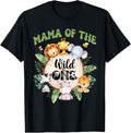 Wild One Mama 1st Birthday Safari Family Matching Shirt 398