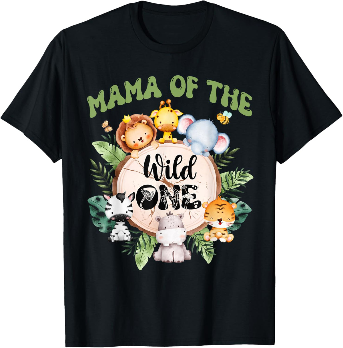 Wild One Mama 1st Birthday Safari Family Matching Shirt 540