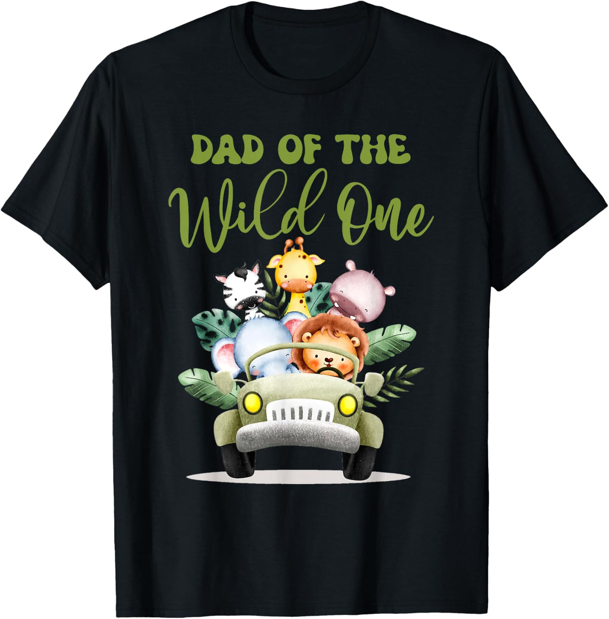 Wild One Dad 1st Birthday Safari Family Matching Shirt 1064
