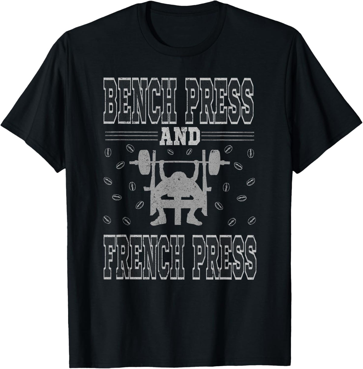 Bench Press and French Coffee Gym Workout Lover Shirt 2