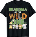 Wild One Grandma 1st Birthday Safari Family Matching Shirt