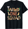 Wild One Birthday Squad Animal Safari 1st Shirt 41