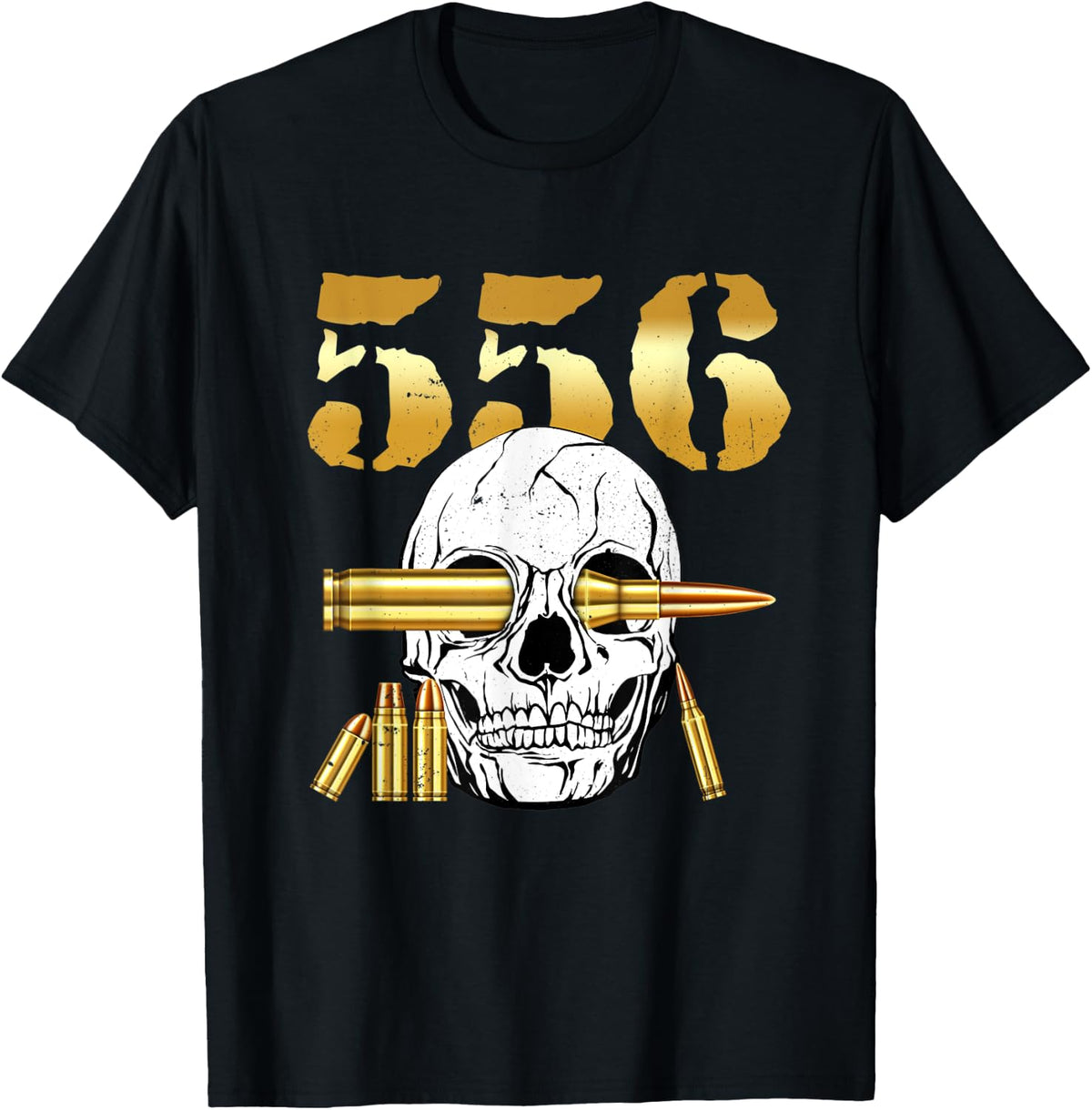 Ar15 Shirt 5 56 Round Bullet Rifle Guns Ammo T Shirt US Trend