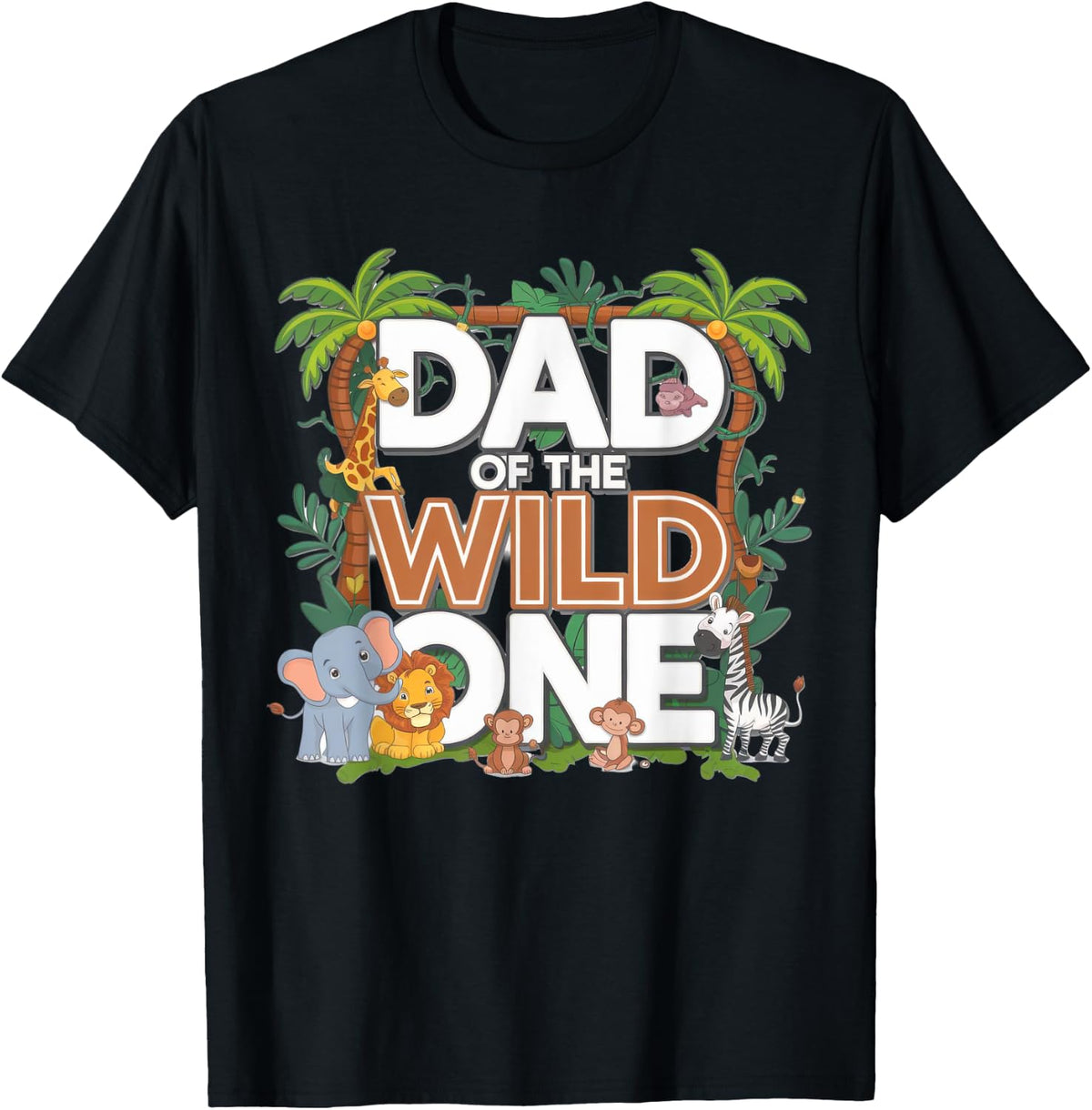 Wild One Dad 1st Birthday Safari Family Matching Shirt 1105