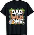 Wild One Dad 1st Birthday Safari Family Matching Shirt 1670