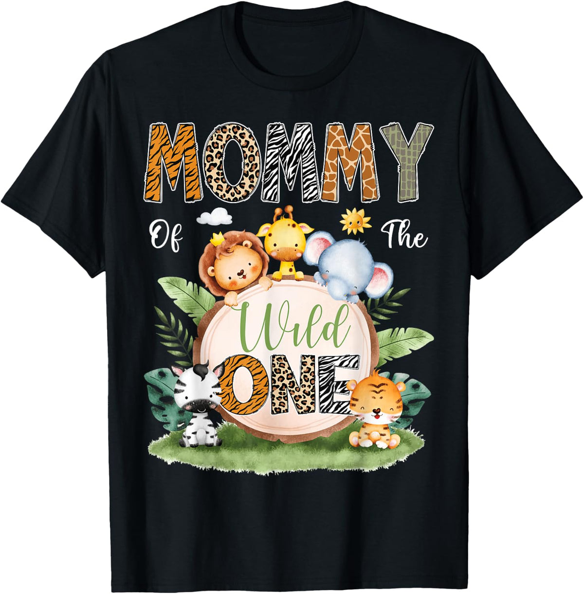Wild One Mommy 1st Birthday Safari Jungle Shirt for Kids 45