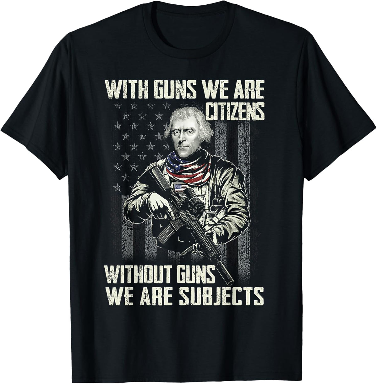 With Guns We Are Citizens Without Apparel Premium Print