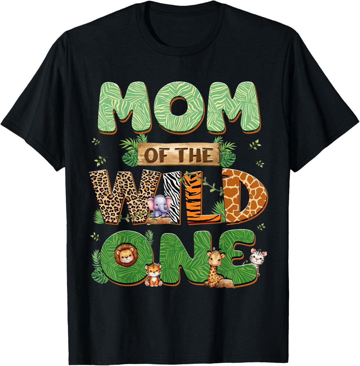 Wild One Mom Birthday Family Matching Party Shirt 171