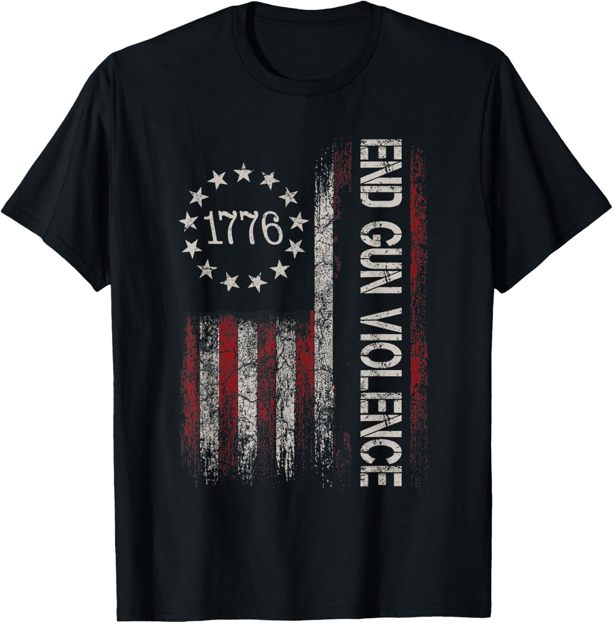End Gun Violence Us Flag Vintage No Awareness Day Apparel Minimal Style