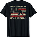 100 American 0 Liberal Funny Gun Rights Flag On Back Apparel Minimal Style