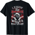 I Enjoy Funny 2nd Amendment Eagle Guns Flag Apparel Everyday Wear