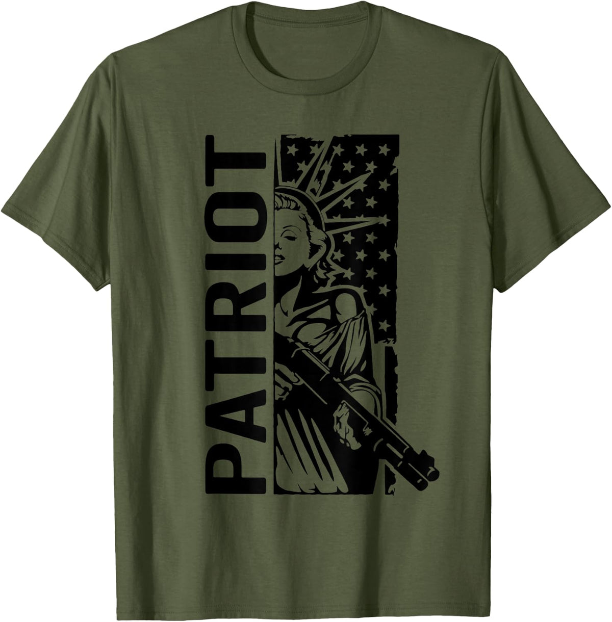 Patriot Patriotic Usa Liberty Lady Pro Guns 4th Of July Apparel Clean Design 2